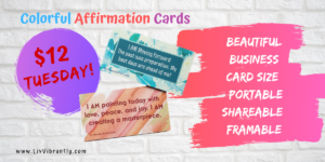 $12 Tuesday Promo - Affirmation Cards